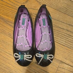 Kids Black Dress Shoes with Bow by Skechers